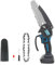 Akku Kettensäge 6 Zoll für Bosch 18V Akku GBA, 18V Elektro Kettensäge Handkettensäge für Gartenarbeit, Holzschneiden(Ohne Akku)