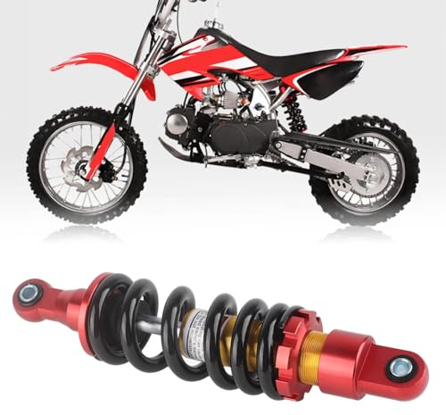 Hapivida Motorrad Stoßdämpfer Hinten, Verstellbarer Feder Dämpfer Hinterradaufhängung 285mm Lochabstand 980 lbs Federkraft für 70cc 90cc 110cc 125cc 150cc ATV Go Karts Moped