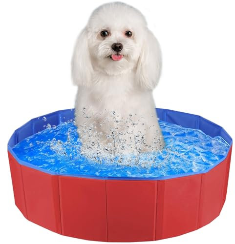 Piscine pour Chien Pliable,Piscine Chien Petit,Bassin de Baignade Animaux,Peut Être Utilisé comme Pataugeoire pour Enfants et Animaux(50x8cm)