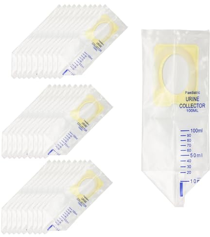 Eruceky 30 Piezas Bolsa de Orina Desechable, Bolsa de Orina Desechable 100ml, para Niños que Viajan y Acampan al Aire Libre