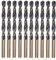 10pcs Metal Drill Bits, 6mm HSS Carbide Jobber Drill Bit Sets, Twist Drill Bit for Metal Stainless Steel Aluminum Alloy, Wood Drill Bits