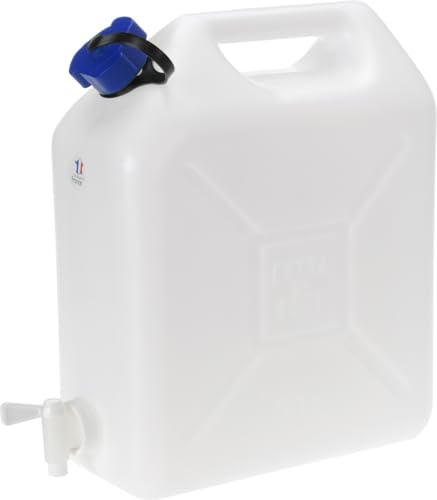 Plastic Water Carrier with Tap & Handle – Food Grade Jerry Can for Camping, Garden & Outdoor Use – Portable Fluid Container (10 Litre)