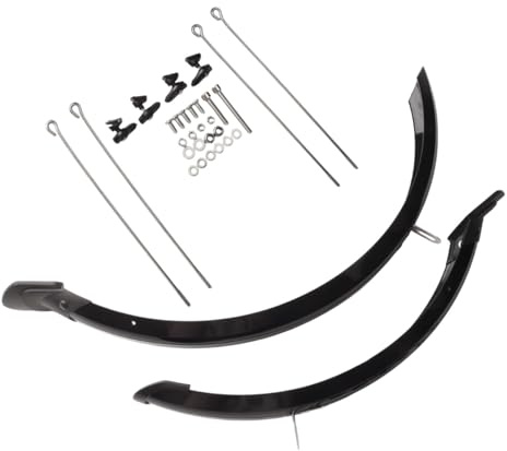 Opatiny Vorne und Hinten Fahrrad Schutzbleche Set für 16 Zoll Faltrad Kunststoff Harz mit Metallrahmen Kompatibel mit 14-16 Zoll Räder