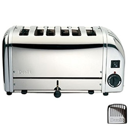 Dualit CD388 Bun Toaster, 6 Bun, Metallic Silver