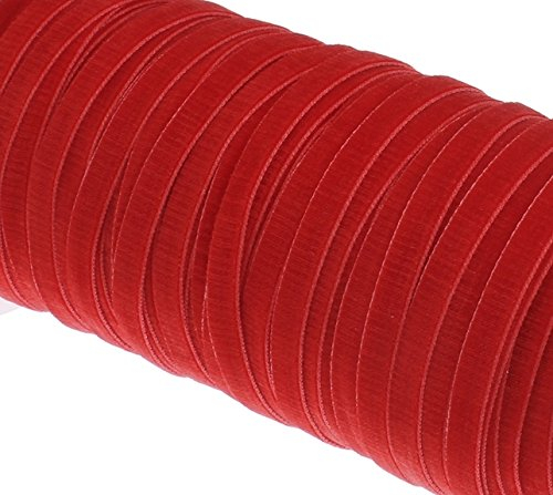 10 Meter Samtband 10mm Samtborte Schmuckband Schleifenband Zierband Zierborte Borte Band (Rot)
