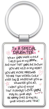 Inspired Words Keyring - To A Special Daughter - Gift Ideas