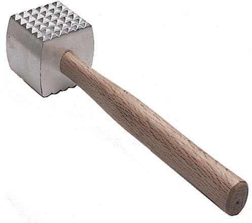 Tolles Anmeldeinformationen Extra Groß schwere Fleischklopfer Mallet, Fleischklopfer Hammer, doppelseitig, commercial-grade, Holz Griff