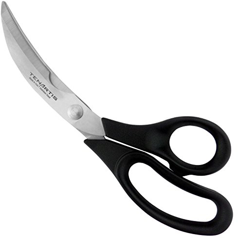Trinciapollo in Acciaio Inox 25 cm con Manici Nylon con Custodia in PVC - Tenartis 561 Made in Italy