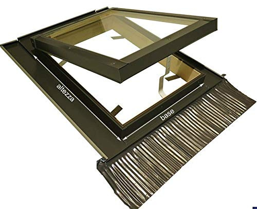Lucernario per Tetto con Triplo Vetro Antisfondamento - Apertura Vasistas/Accesso al Tetto (45 x 80 Base x Altezza)