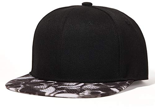 Quanhaigou Baseballkappe mit Totenkopf-Motiv, verstellbar, Unisex - - Einheitsgröße