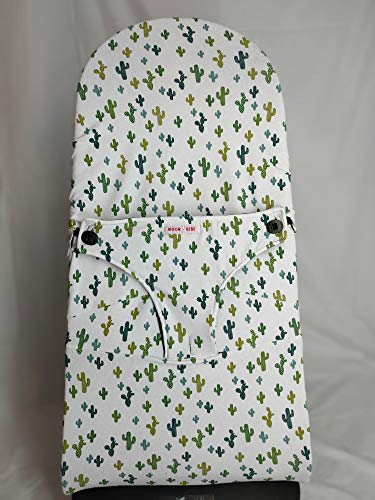 MOON-BEBE bezug für BabyBjörn Balance Soft und Balance Bliss Babywippe (WHITE)