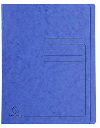 Exacompta 39992E Premium Schnellhefter. Aus extra starkem Colorspan-Karton für DIN A4 kaufmännische Heftung blau Hefter ideal für Büro und Schule