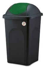 Stefanplast Bascule multipat, Noir/Vert, 60 l