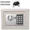 Electronic Password Security Safe Money Cash Deposit Box Office Home Digital Safe Box with Full-digit Keypad, 2 Override Keys and 2 Installing Bolts 4.6L (23x17x17cm, White)
