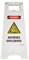 AUA SIGNALETIQUE - Chevalet signalisation - Poids 1KG en Plastique- (Matières Explosives Danger)