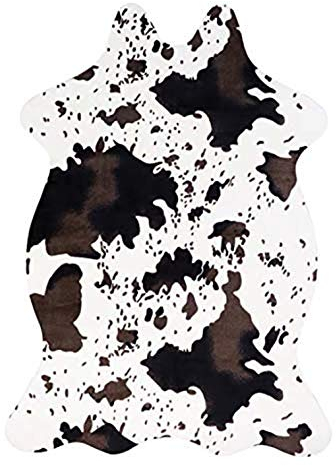 TIANRUOXIAOKE Tapis imprimé vache antidérapant pour salon, chambre à coucher - 110 x 75 cm - Motif vache - Taille S