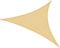 Cool Area Toldo Vela de Sombra Impermeable Triangular 4x4x4m Protección UV PES Toldos para Patio Exterior Jardín Terraza-Arena