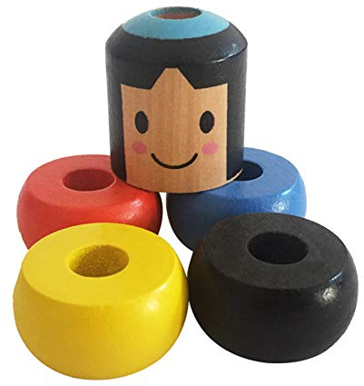 Hölzernes Mann Spielzeug Immortal Unsterblich Daruma Magic Tricks Unbreakable Wooden Magic Props Lustige Marionette Wooden Man Magic Toy Magic Funny Puppet Hartnäckig Unzerbrechlich Holz Magie Spiel