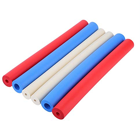 Foam Handle Sleeve, 6PCS Foam Grip Tubing Handle Grips, Non-Slip Foam Padding Grips for Toothbrush Pens Spoon, Foam Utensil Handles Sleeve Cover Cutlery Gripping Tool for Arthritis Disabled Elderly