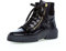Gabor Damen Schnürstiefeletten, Frauen Boots,Wechselfußbett,Best Fitting,Kurzstiefel,uebergangsschuhe,schwarz (Gold),37.5 EU / 4.5 UK