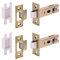 HANDLEZONE® 2 Pack 76mm / 3 inch Antique Bronze Premium Tubular Mortice Latch, Catch for Internal Timber Doors - 57mm Backset