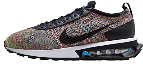 Nike Air Max Flyknit Racer - Pure Platinum / Black, Mehrfarbig/Schwarz/Racerblau, 12 Women/10.5 Men