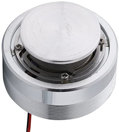 KIMISS Resonanzlautsprecher Bluetooth-Exciter-Lautsprecher Stahl 1 Stück 50 Mm 2 Zoll Allfrequenz-Resonanzlautsprecher Vibration Starker Basslautsprecher (4Ω 25W)