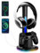 JDGPOKOO PS4 Controller Charger for PS4 with 2 USB Charging Ports, Headphone Holder for PlayStation 4 Charging Station - Black