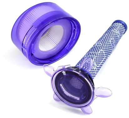 JOYSOG Kit de filtres pour Matelas Dyson V8 Focus, pré-filtres/élément de Filtre HEPA arrière de Rechange (Filtre pré + élément de Filtre HEPA arrière)