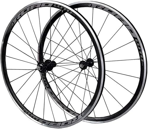 BLUVLY Fahrrad-Laufradsatz 700C Rennrad V-Bremsräder Aluminium-Laufradsatz Doppelwandige Aluminiumlegierung