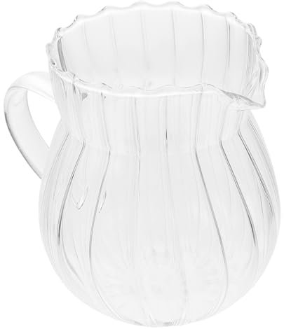 MAGICLULU 2pièces Tasse à Lait Verre Pichet à Lait Transparent Pour Cuisine Pour Servir Conception Anti-fuite Outil Pratique Pour Maison