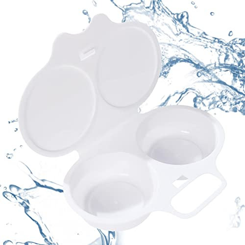 Horno de microondas para huevos de desayuno, coctelera para huevos duradera en el microondas, freidora de huevos en el microondas fácil de limpiar, cocer huevos en microondas y brasero para sándwiches