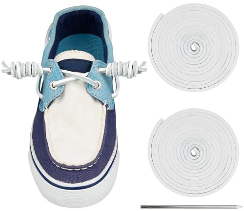 Endoto Cordones para Sperry Topsider Shoe Laces Shoelaces | 3MM Cordónes de Cuero