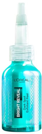 L'Oréal Paris Bright Reveal Dark Spot Peeling für Gesicht, Niacinamid, hellt und erneuert die Haut, schnelle Wirkung auf Post-Akne-Markierungen und dunkle Flecken, reduziert Poren, 25 ml