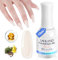 SAVLAND 8-in-1 Organic Builder Nail Gel: 15 ml Nude Castor Oil Vitamin E Gel Nail Builder for Harder Nail Extensions Apex Nail Strengthener Builder Gels No-Damaged with Liner Brush Home Manicure
