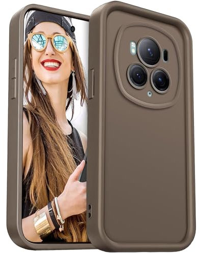 DESSEN Funda para Honor Magic 6 Pro 5G / Magic6 Pro 5G Capa Protectora- Silicona Carcasa Antigolpes Protector Camara Móvil Case Cover Suave Bumper Resistente, Marrón