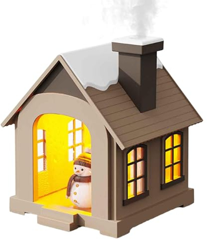 Humidificateurs à brume fraîche, petits humidificateurs pour chambre à coucher,Humidificateur d'air à brume fraîche en forme de petite maison - Petit humidificateur veilleuse pour voiture, salle d'étu