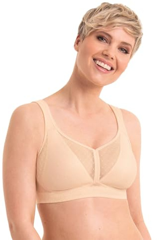 Anita Soft-BH EVE mit Schale, ohne Bügel und atmungsaktiver Cup | DeltaPad Schale, breiter Steg, Unterbrustband, gepolsterte Träger, Powertüll-Rücken