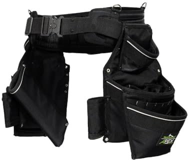Apex Pro Heavy-Duty Tool Belt Set with Two Pouches, X Large – WG-APX69010TBXL by WorkGearUK