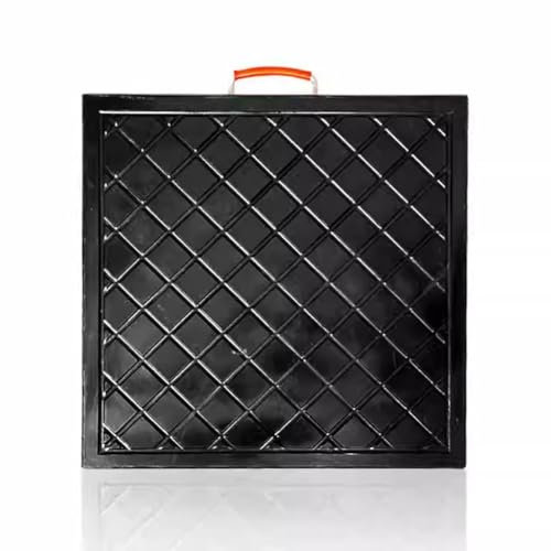 exproyzk Stützfußpolster mit Griffen, Wohnmobil-Wagenheber-Pads, Stabilisierende Stützfußpolster für Kran, Abschleppwagen, Service-LKW, 15 Größen (1 Packung)(60 * 60 * 5cm)