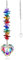 Esculturas de viento, cazador de sol en forma de corazón de 15.8 pulgadas de longitud de longitud con cristaleses y cristaleses colgantes de agujeros para ventanas Regalos Rainbow Maker para Home
