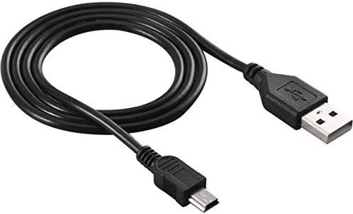 High-Speed 80cm USB 2.0 Male A To Mini B 5-pin Charging Cable For Digital Cameras Hot-swappable USB Data Charger Cable Black-Black 1 Size Durable