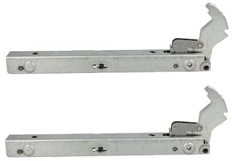 Franza - Kit 2 cerniere 205 x 20 mm. per Ariston Hotpoint Indesit Whirlpool C00569438-488000569438 per porta forno con doppio vetro - KCF2799/OR - Prodotto originale