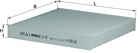 MAHLE LA 78 Innenraumfilter Partikelfilter u.a. passend für FORD FOCUS I (DAW/DBW)