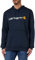 Carhartt, Herren, Weites, mittelschweres Sweatshirt mit Logo-Grafik, Marineblau neu, XXL