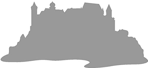 Samunshi® Aufkleber Veste Coburg Autoaufkleber 110 x 50cm grau