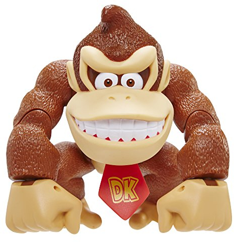 Nintendo SUPER MARIO 6 / 15 cm große Donkey Kong Actionfigur mit beweglichen Funktionen, ideal zum Spielen und Ausstellen für Kinder und Sammler ab 3 Jahren