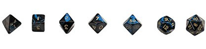 Philos 7792 - Würfel, Oblivion, 7er Beutel, blau