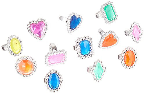 Rhode Island Novelty Pirat Treasure Jewel Ringe, 24 Zählen