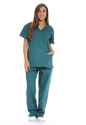 Just Love Women's 6 Pocket Scrub Sets Medical Scrubs Shirt (pack of 2)